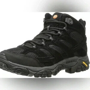 Merrell  Mens Size 7.5 Ridgepass J227162C Black/Moss Thermo Mid Waterproof Boots
